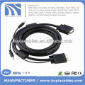 15PIN cable VGA con audio de 3,5 mm para PC TV